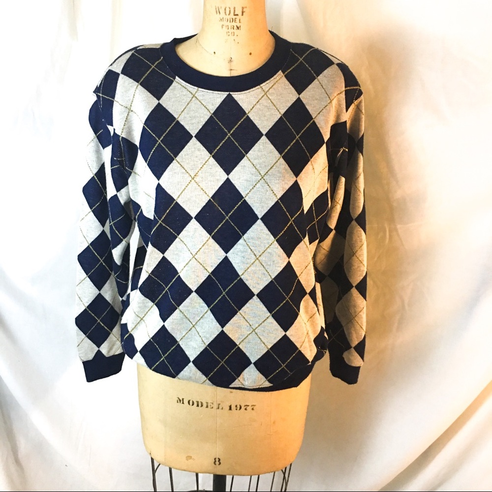Vintage Argyle Sweater